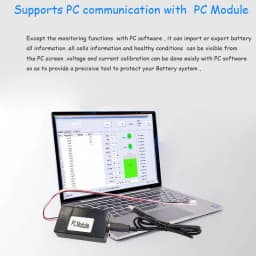 12S Li ion Battery Smart BMS with 20A 30A 40A 60A constant discharge current for 50.4V lithium bluetooth PCB