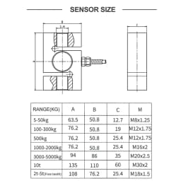 S-Type Load Cell Tensile Pressure Sensor High-Precision Weighing Sensor Measuring Force/Gravity Hopper Scale Weight Control