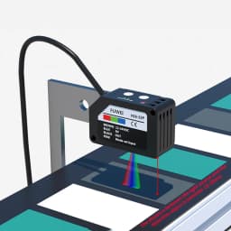 FUWEI FGS-22 Series RGB Color Mark Sensor Photoelectric Switch Color Recognition Sensor Correction Tracking for Labeling Sensor