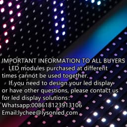 P4 Indoor SMD RGB Led Video Wall Panel 256x128mm 1/16 Scan 64x32 Pixels HUB75E Port