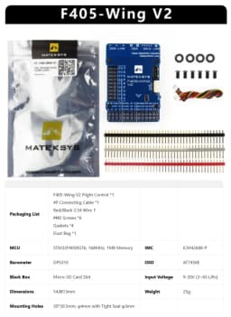 BaMasMATEK H743-SLIM V3 F405-WING V2 F405-WMN SpeedyBee F405 WING APP Fixed Wing Flight Controller Ardupilot VTOL For RC Airplan