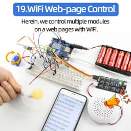 Kidsbits Smart IOT Living Learning Kit +60 Projects For Arduino UNO R4 WIFI Programming With Arduino C Language Tutorial