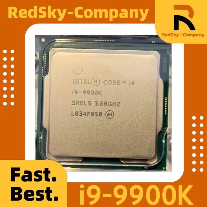 Intel Used Core i9-9900K i9 9900K Eight-Core Sixteen-Thread 3.6Ghz 95W L3/16M LGA 1151 Desktop CPU SRELS SRG19