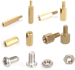 120PCS M3 Hex Standoff Spacer Kit - Brass Male Female Threaded Column + Nuts Screws Assortment for PCB Raspberry Pi Laptop Mothe