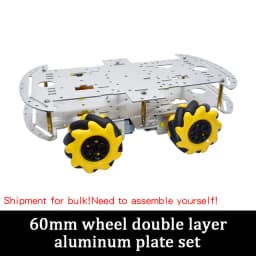 McNamum wheel aluminum car chassis DIY ultrasonic intelligent obstacle avoidance car 4WD four-wheel drive chassis