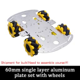McNamum wheel aluminum car chassis DIY ultrasonic intelligent obstacle avoidance car 4WD four-wheel drive chassis