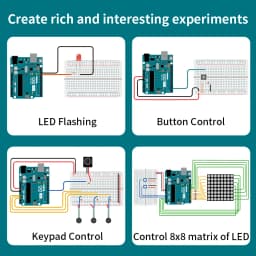 Original Arduino UNO R3/Mega 2560 R3 Arduino Development Board Programming Learning Board with USB Cable