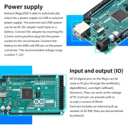 Original Arduino UNO R3/Mega 2560 R3 Arduino Development Board Programming Learning Board with USB Cable