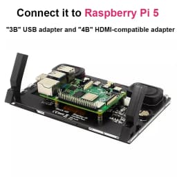 Raspberry Pi 5 7 inch IPS Touchscreen Monitor 1024X600 HDMI-compatible LCD Module Mini PC Portable Monitor for RPI 5 4B 3B+ ZERO