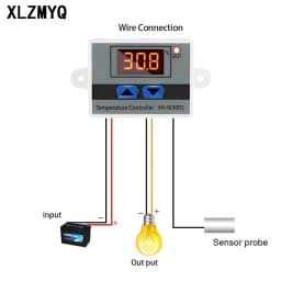 10pcs XH-W3001 Digital Control Temperature Microcomputer Thermostat Switch Thermometer New Thermoregulator 12/24/220V W3001