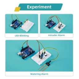 KUONGSHUN Starter Kit with Retail Box for School Kids Educational Programming Kit Educational Toys for Arduino Uno R3