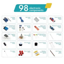 KUONGSHUN Starter Kit with Retail Box for School Kids Educational Programming Kit Educational Toys for Arduino Uno R3