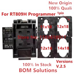 Original RT-BGA169-01 BGA169 / BGA153 EMMC Adapter V2.5 With 4 PCS BGA Bounding Box For RT809H Programmer
