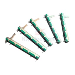 40Pcs 75MM Behringer Mixer Fader A10K A20K A50K B10K D10K Double Straight Slide Potentiometer Lot A103 B103 A203 A503 D103