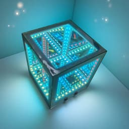 Electronic DIY Welding Project 3D Abyss Cube Atmosphere WS2812 LED Colored Light Bulk Kit Desktop Ornament Holiday Gift