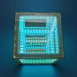 Electronic DIY Welding Project 3D Abyss Cube Atmosphere WS2812 LED Colored Light Bulk Kit Desktop Ornament Holiday Gift