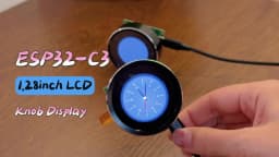 ESP32 LVGL Ar-duino IDF 1.28 inch 240*240 Circular Knob Rotary Switch Round IPS TFT LCD Display with WiFi