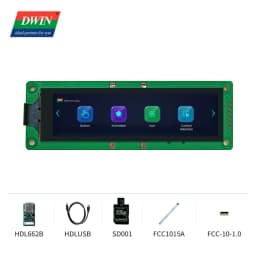 3.7 Inch Bar LCD 240*960 Pixels Resolution 16.7M Colors HMI IPS TFT LCD Display Screen Lcd Modules DMG96240C037_03W
