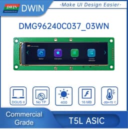3.7 Inch Bar LCD 240*960 Pixels Resolution 16.7M Colors HMI IPS TFT LCD Display Screen Lcd Modules DMG96240C037_03W