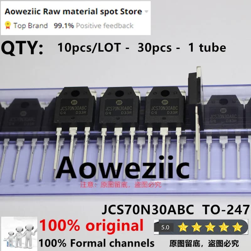 Aoweziic 2023+ 100% New Original JCS70N30ABC 70N30 TO-247 N-channel MOS FET 70A 300V