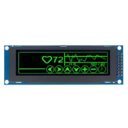Real OLED Display 3.12" 256*64 25664 Dots Graphic LCD Module Display Screen LCM Screen SSD1322 Controller Support SPI