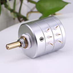 1PC EIZZ Stereo 10K 25K 50K 100K 250K 24 Steps Volume Potentiometer LOG Stepped Audio Attenuator For Hifi Audio DIY