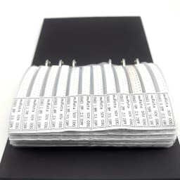 Capacitor Resistor Mixed Book 0201 0402 0603 0805 1206 1% FR-07 SMD SMT Chip Assortment Kit 170 Values 0R-10M Sample Book