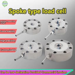 Wheel Shape Load Cell Spoke Compression Tension force Sensor 200KG 300KG 500 kg 1T 5 T 10T 100T 500T Pancake Pressure Conductor
