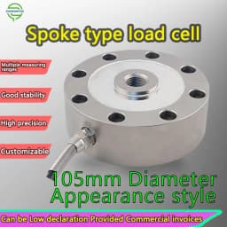 Wheel Shape Load Cell Spoke Compression Tension force Sensor 200KG 300KG 500 kg 1T 5 T 10T 100T 500T Pancake Pressure Conductor