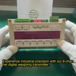 8 Channel Digital Force Weighing Transmitter, Supports 6-8 Load Cell Channels, RS485 Modbus RTU, IP65, Panel / DIN Mount