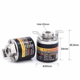 8mm Hollow Shaft Magnetic Single-Turn Absolute Encoder Multi-Interface(CAN/SSI/Analog) Angle Speed Sensor