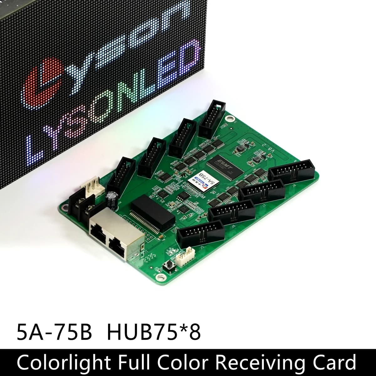 Colorlight 5A-75B 8xHUB75E Ports Full Color LED Video Wall Receiving Card Work With S2 Sending