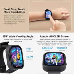 Waveshare ESP32-S3 2.06 inch AMOLED Touchscreen Development Board 410x502 ESP32 Display Support DeepSeek Arduino IDE ESP-IDF