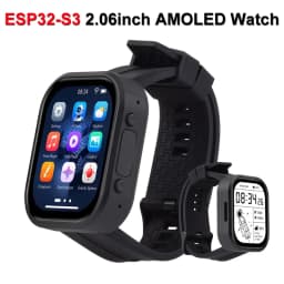 Waveshare ESP32-S3 2.06 inch AMOLED Touchscreen Development Board 410x502 ESP32 Display Support DeepSeek Arduino IDE ESP-IDF