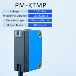 Mark Sensor Optical Sensor Color Marking Label Contrast Sensor Simple Easy Use 12-24V DC NPN PNP Sensing Distance 10mm