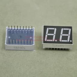 100pcs LED Display 5621BR 5621AR 0.56 Inch 2 Digits 7 Segment Red LED Display 18 Pins Share Common Anode Cathode Digital Display