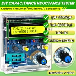 DIY Electronic Kit Capacitance Inductance Tester Frequency Measurement Display PCB DIY Soldering Project Practice Solder