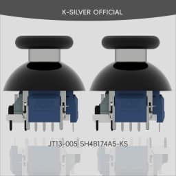 For PS5 PS4 K-SILVER JT13-005 320 Tension Adjustable TMR Magnetic Joystick 30-80gf Force Anti-drift Stick Repair Module