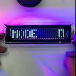 TYPE-C 5V 12V Car POWER Amplifier VFD Music Spectrum Display Clock Voice Control Level Indicator Rhythm Analyzer VU Meter