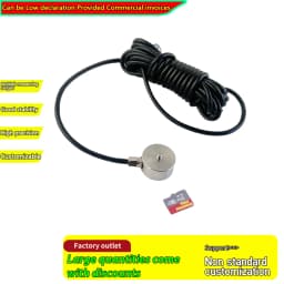 Stainless Steel Mini Compression Weighing Load Cell Diaphragm Force Sensor MNM2 10kg-1000kg 5-12V Excitation IP66 Sealed