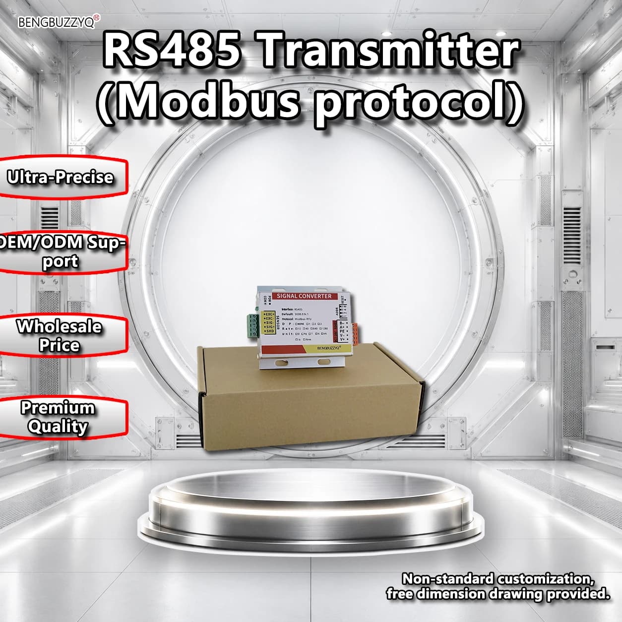 485 Digital Weighing Sensor Module, High Accuracy, 8x350Ω Sensors Supported, RS485 Interface, 1/500,000 Resolution