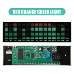 Multi-mode Voice Control Music Spectrum LED Pickup Rhythm Analyzer Light Display Audio Level Indicator VU Meter Electronic Kit