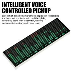 Multi-mode Voice Control Music Spectrum LED Pickup Rhythm Analyzer Light Display Audio Level Indicator VU Meter Electronic Kit