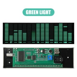 Multi-mode Voice Control Music Spectrum LED Pickup Rhythm Analyzer Light Display Audio Level Indicator VU Meter Electronic Kit