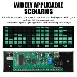 Multi-mode Voice Control Music Spectrum LED Pickup Rhythm Analyzer Light Display Audio Level Indicator VU Meter Electronic Kit