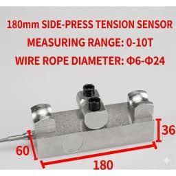 Crane Overload Limiter Sensor, Side Pressure Tension Load Cell 0-10000kg for Elevator Hoist Wire Rope Tension Monitoring System