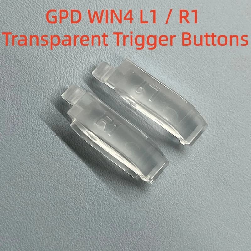 GPD WIN4 L1/R1 Transparent Trigger Buttons: Transparent lighting effects are better. GPD Accessories