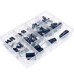 78pcs 11Value 400V High Voltage Aluminum Electrolytic Capacitor Mixed Box Kit 1UF 2.2UF3.3UF4.7UF6.8UF10UF22UF33UF47UF68UF100UF