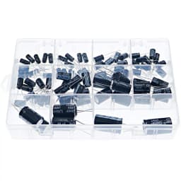 78pcs 11Value 400V High Voltage Aluminum Electrolytic Capacitor Mixed Box Kit 1UF 2.2UF3.3UF4.7UF6.8UF10UF22UF33UF47UF68UF100UF