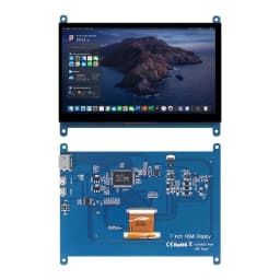 7 Inch 1024x600 Raspberry Pi Display for 4 3B+ 3B Windows Touchscreen 7 Inch Mini HDMI Monitor